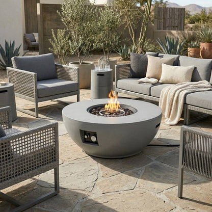 36" Propane Gas Fire Pit Table - 2 Pieces