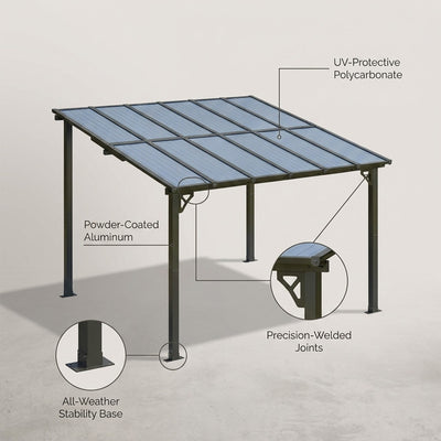 Metal Pergola with Canopy