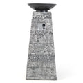 48'' Outdoor Propane Fire Bowl Column W/ Lava Rocks & PVC Cover 30,000 BTU