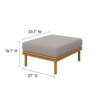 Wren 6-Piece Outdoor Patio Teak Wood Furniture Set by Modway
