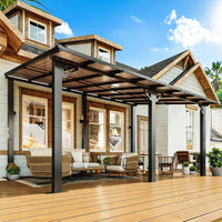 Metal Pergola with Canopy