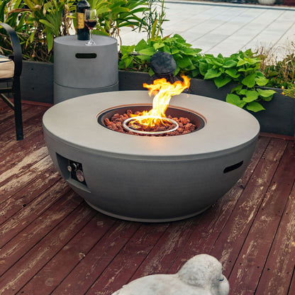 36" Propane Gas Fire Pit Table - 2 Pieces