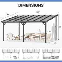 Metal Pergola with Canopy
