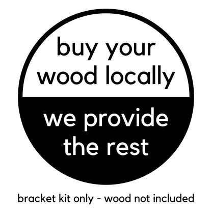 DIY Pergola Bracket Kit for an Attached Pergola With Slatted Roof - Any Size Up to 24' x 12'